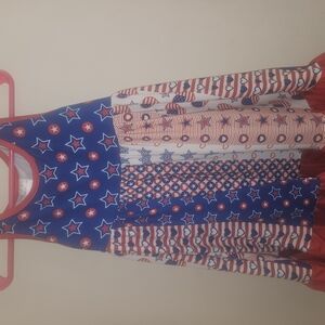 Kids Starry Blue and Red Casual Dress